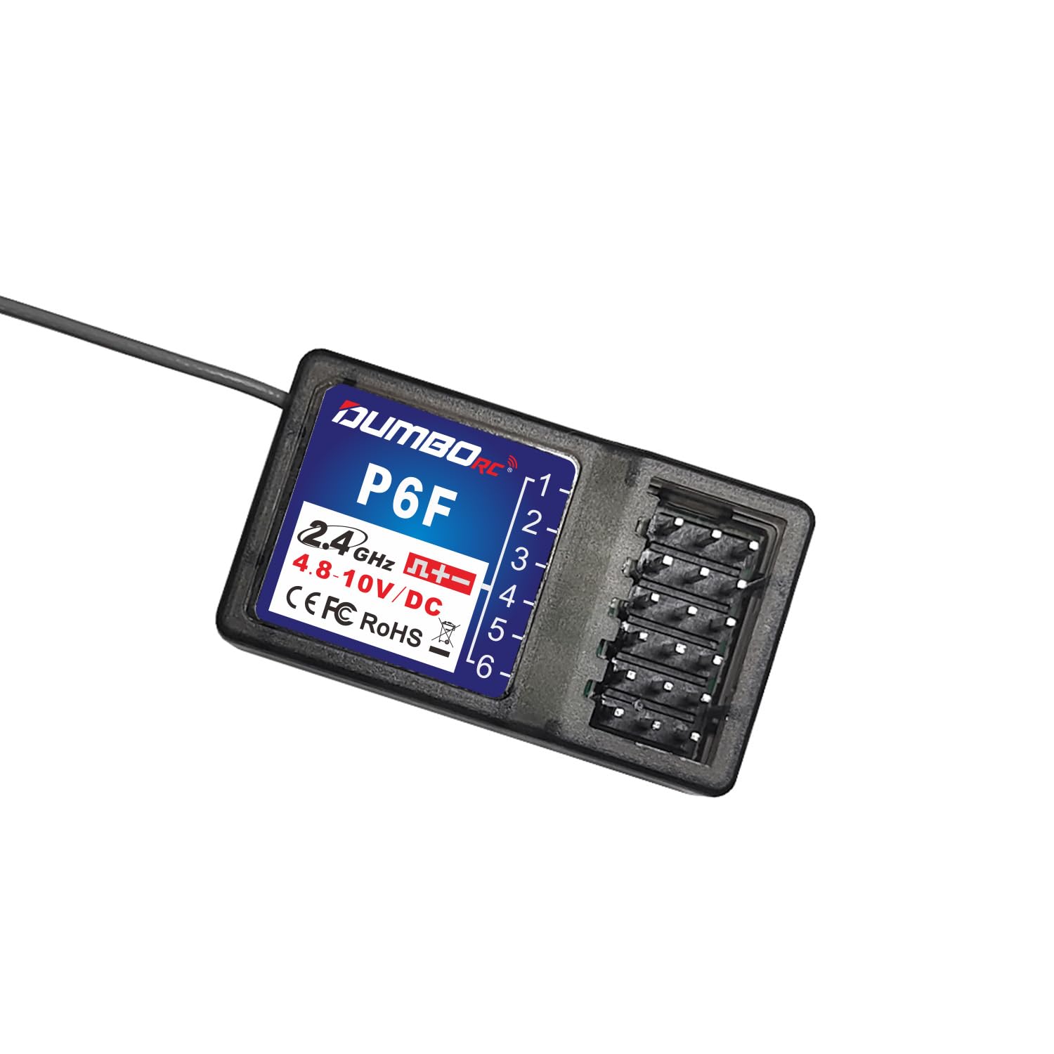 Amazon.com: DUMBORC P6F 6 Channels 2.4GHz RC Receiver for DUMBORC